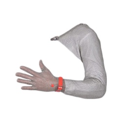 Manulatex GCM Shoulder Length Steel Chainmail Glove with Adjustable Wrist Strap